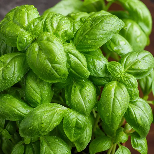 Illustration of Basil Leaf as a raw material