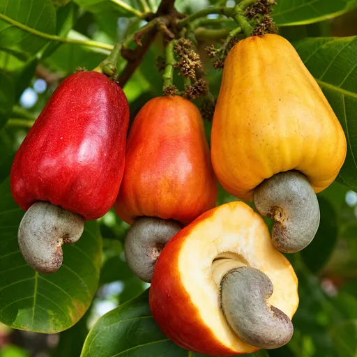 Illustration of Cashew as a raw material