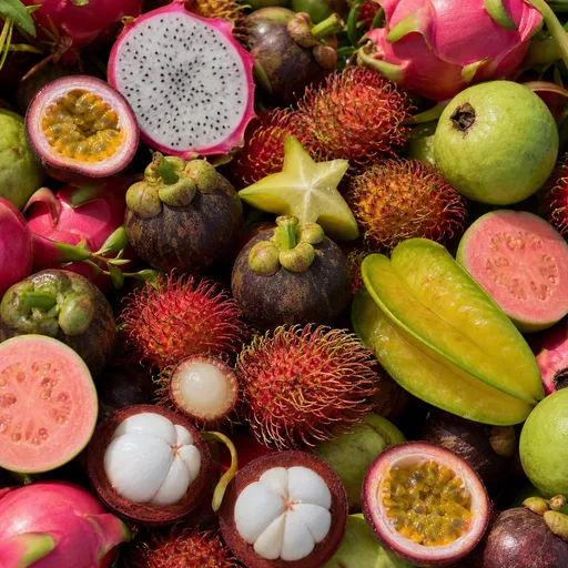 Illustration of Exotic Fruits as a raw material