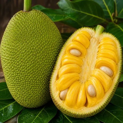 Illustration of Jackfruit as a raw material