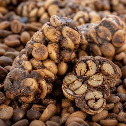 Illustration of Kopi Luwak Coffee as a raw material