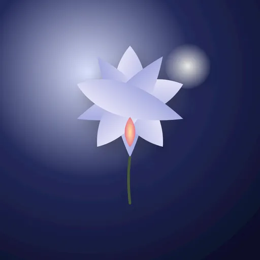 Illustration of Night Blooming Orchid as a raw material