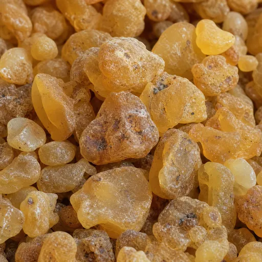 Illustration of Olibanum (Frankincense) as a raw material
