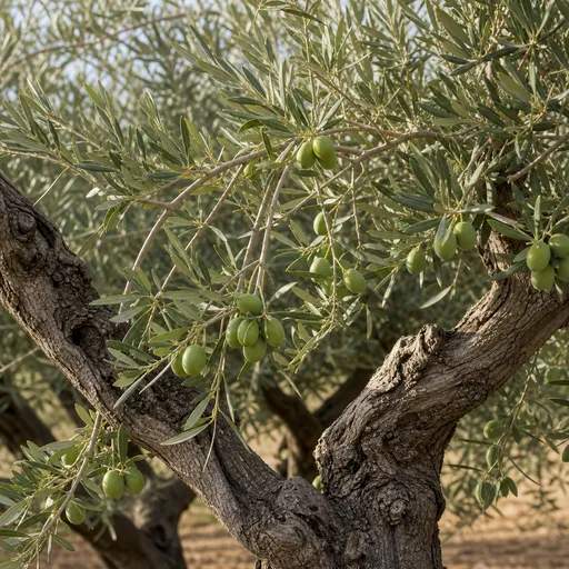 Illustration of Olive Tree as a raw material