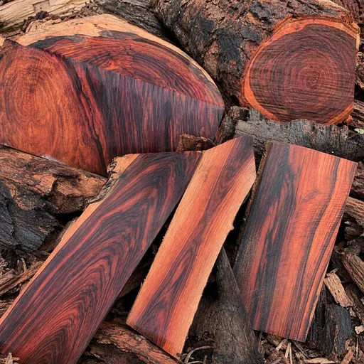 Illustration of Palisander Rosewood as a raw material