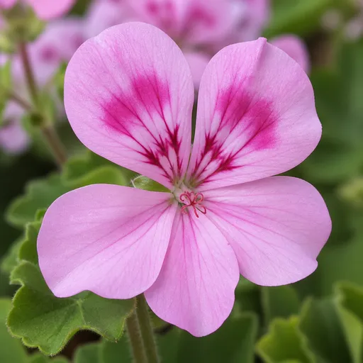 Illustration of Pelargonium as a raw material