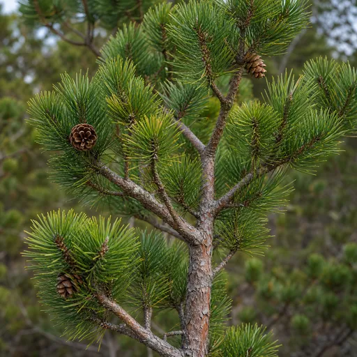 Illustration of Pine Tree as a raw material