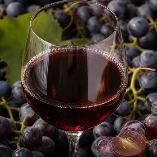 Illustration of Red Wine as a raw material