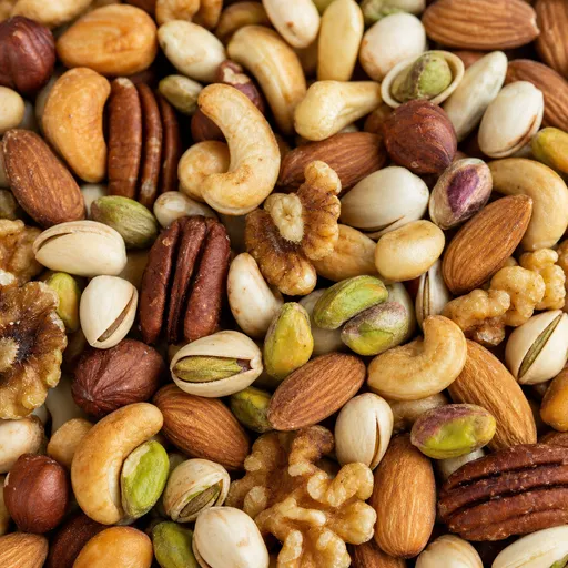 Illustration of Roasted Nuts as a raw material