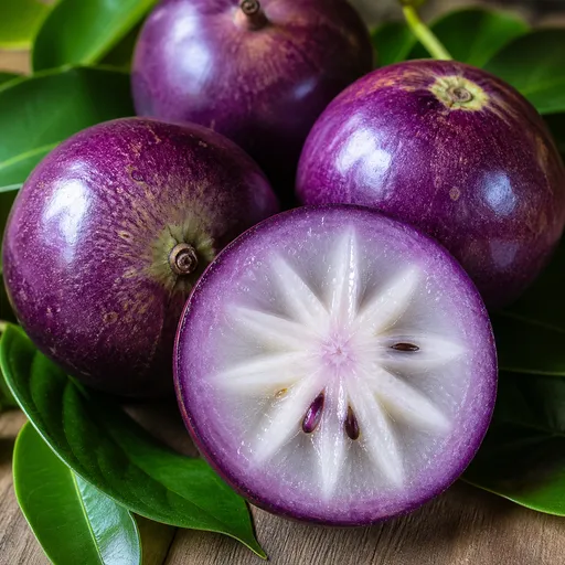 Illustration of Star apple as a raw material