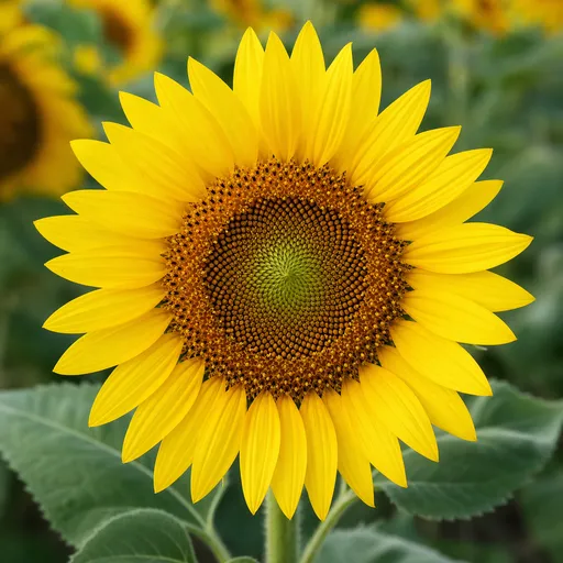 Illustration of Sunflower as a raw material