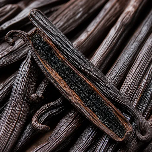 Illustration of Vanilla Pod as a raw material