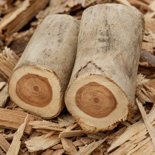 Illustration of White Sandalwood as a raw material