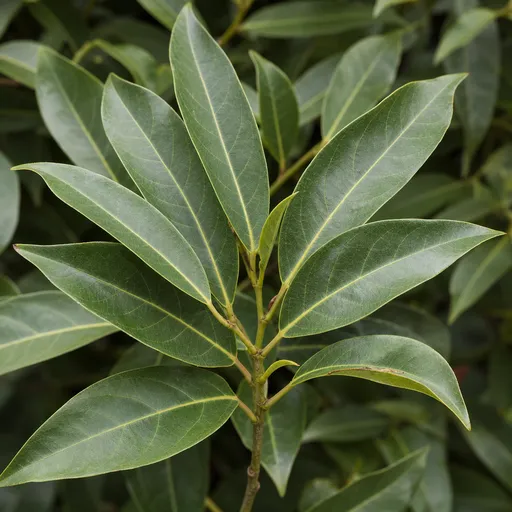 Illustration of Cinnamon Leaves as a raw material