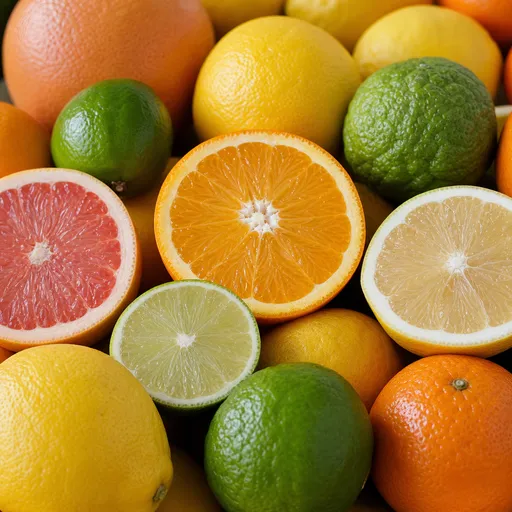 Illustration of Citrus Fruits as a raw material