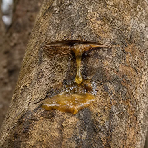 Illustration of Copaiba balm as a raw material