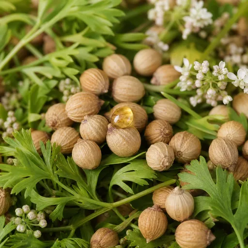 Illustration of Coriander Essence as a raw material