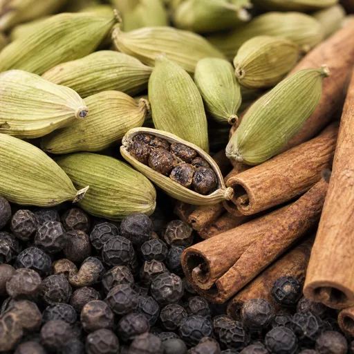 Illustration of Fresh Spices as a raw material
