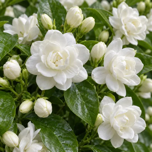 Illustration of Indian Jasmine Sambac as a raw material