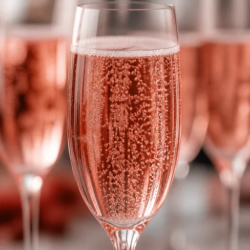 Illustration of Pink Champagne as a raw material